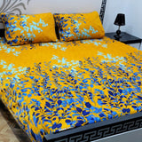 Sherwaan | 3D Crystal cotton single Bed Bedsheets