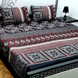 Sherwaan | 3D Crystal cotton single Bed Bedsheets