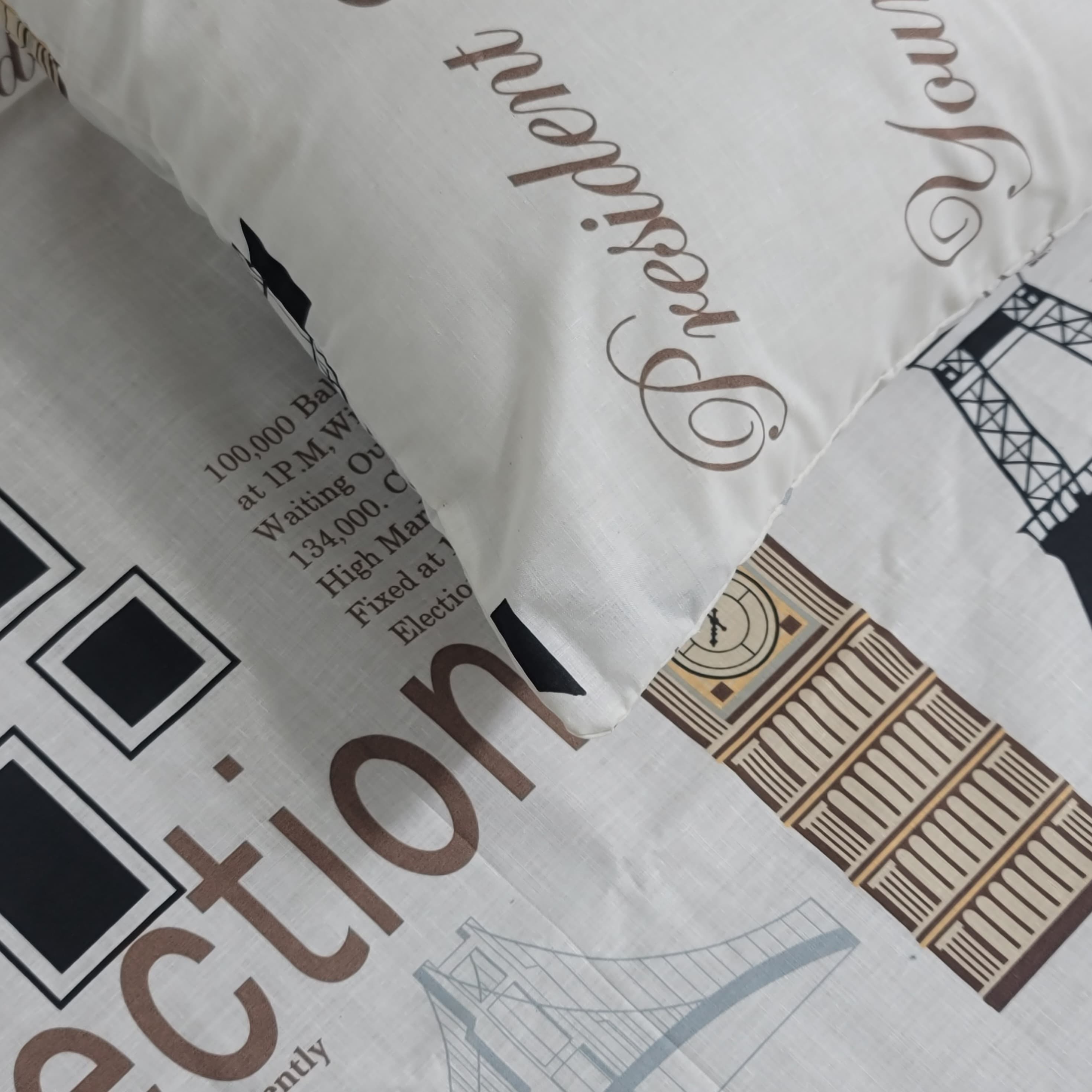 Sher Fabrics | 3pc Crystal Cotton Bedsheets