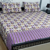 Sherwaan | 3D Crystal cotton single Bed Bedsheets