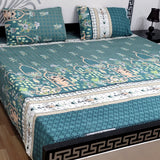Sherwaan | 3D Crystal cotton single Bed Bedsheets