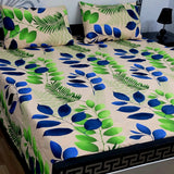 Sherwaan | 3D Crystal cotton single Bed Bedsheets