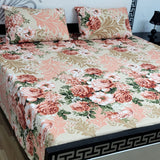 Sherwaan | 3D Crystal cotton single Bed Bedsheets