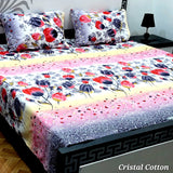 Sherwaan | 3D Crystal cotton single Bed Bedsheets