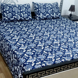 Sherwaan | 3D Crystal cotton single Bed Bedsheets