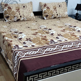 Sherwaan | 3D Crystal cotton single Bed Bedsheets
