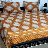 Sherwaan | 3D Crystal cotton single Bed Bedsheets